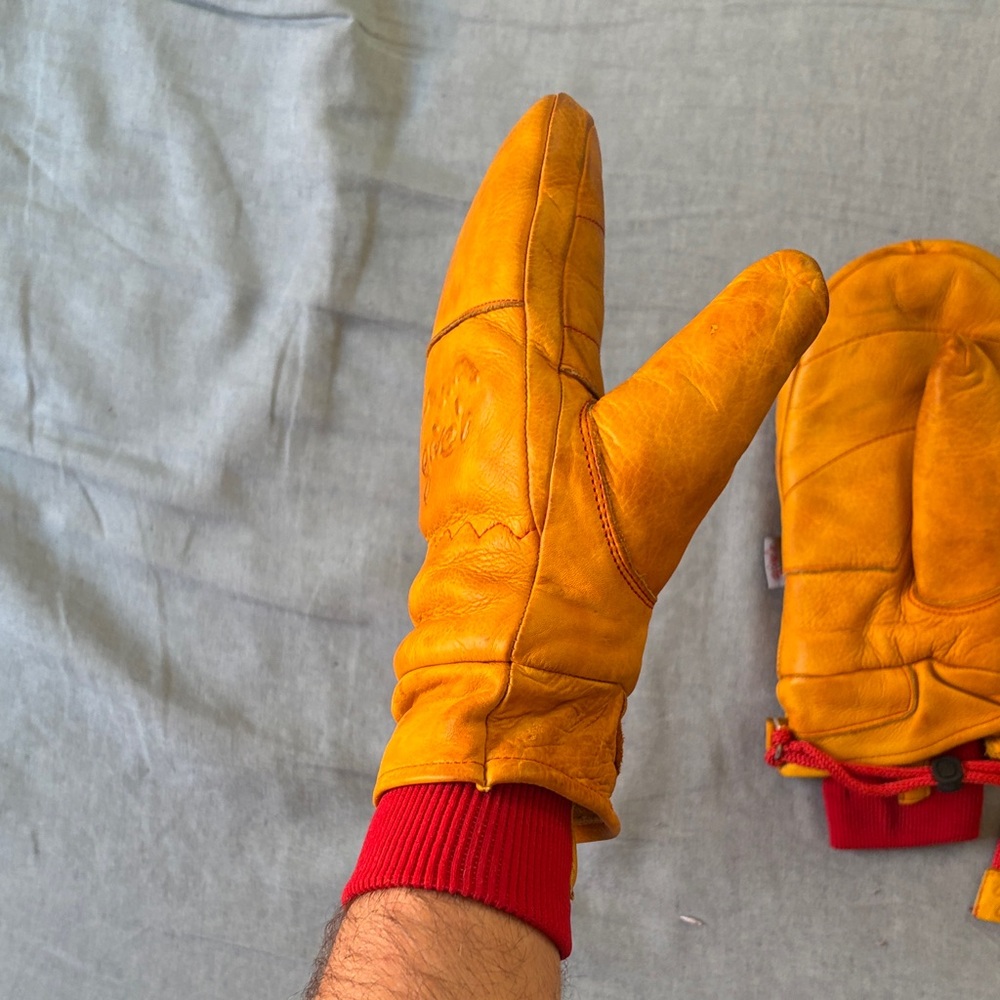 Give’r Frontier Mittens leather and beeswax coated - Picture 4 of 10
